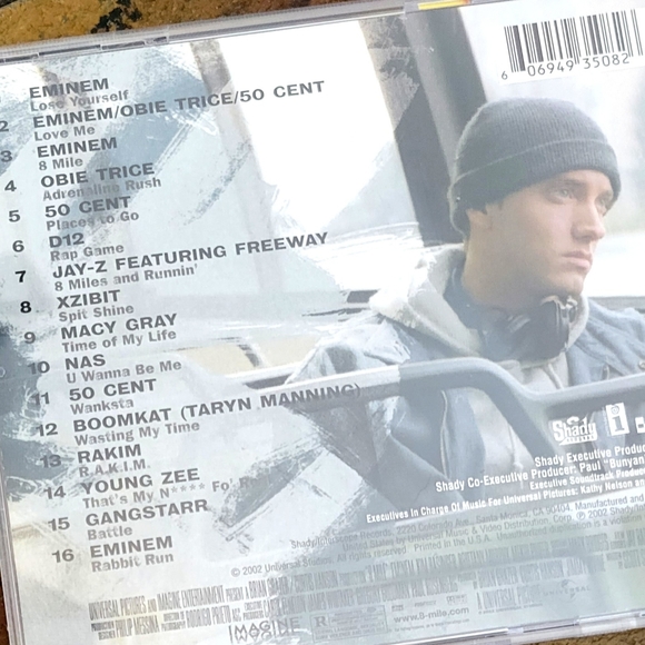EMINEM 8 Mile Soundtrack from Movie 8 Mile Jay-Z, 50 Cent, Macy Gray, Nas, Rakim - Picture 4 of 4